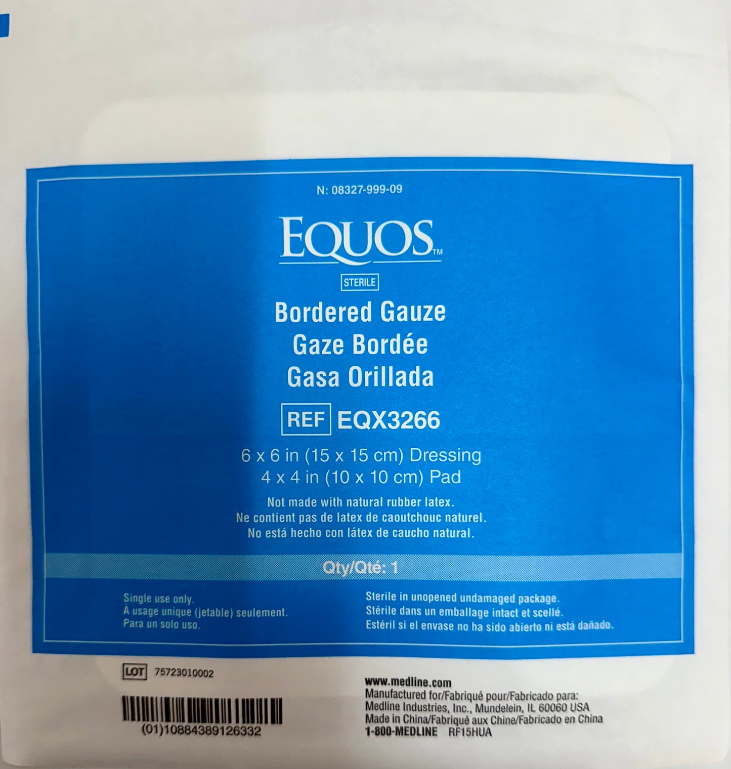 Gasa orillada Equos