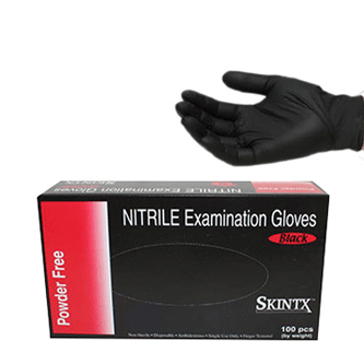 Guantes Skintx Nitrilo Negros (100 Gloves)